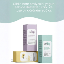 Clooe Doğal Yoğun Nem Serumu - Gliserin, Hyaluronik Asit + C Vitamini 30 ml - 4