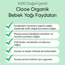 Clooe Organik Bebek Yağı 100 ml - 4