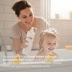 Clooe Organik Saç & Vücut Bebek Şampuanı 400 ml - 4
