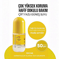 Clooe Vegan Çift Fazlı Çok Yüksek Korumalı 50 Spf Güneş Suyu 100 ml - Clooe
