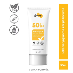 Clooe Vegan Glutensiz Leke Karşıtı 50 Spf Güneş Kremi 50 ml - Clooe (1)