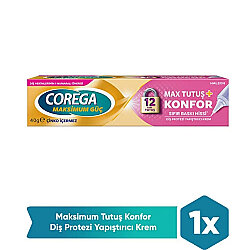 Corega Max Tutuş Konfor Diş Protezi Yapıştırıcı Krem 40 gr - Corega