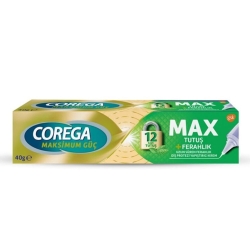 Corega Max Tutuş ve Ferahlık Diş Protezi Yapıştırıcı Krem 40 gr