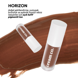 Cream Co. Likit Bronzer Glow Sculpt Horizon Kontür Nötr Açık Kahve - 3