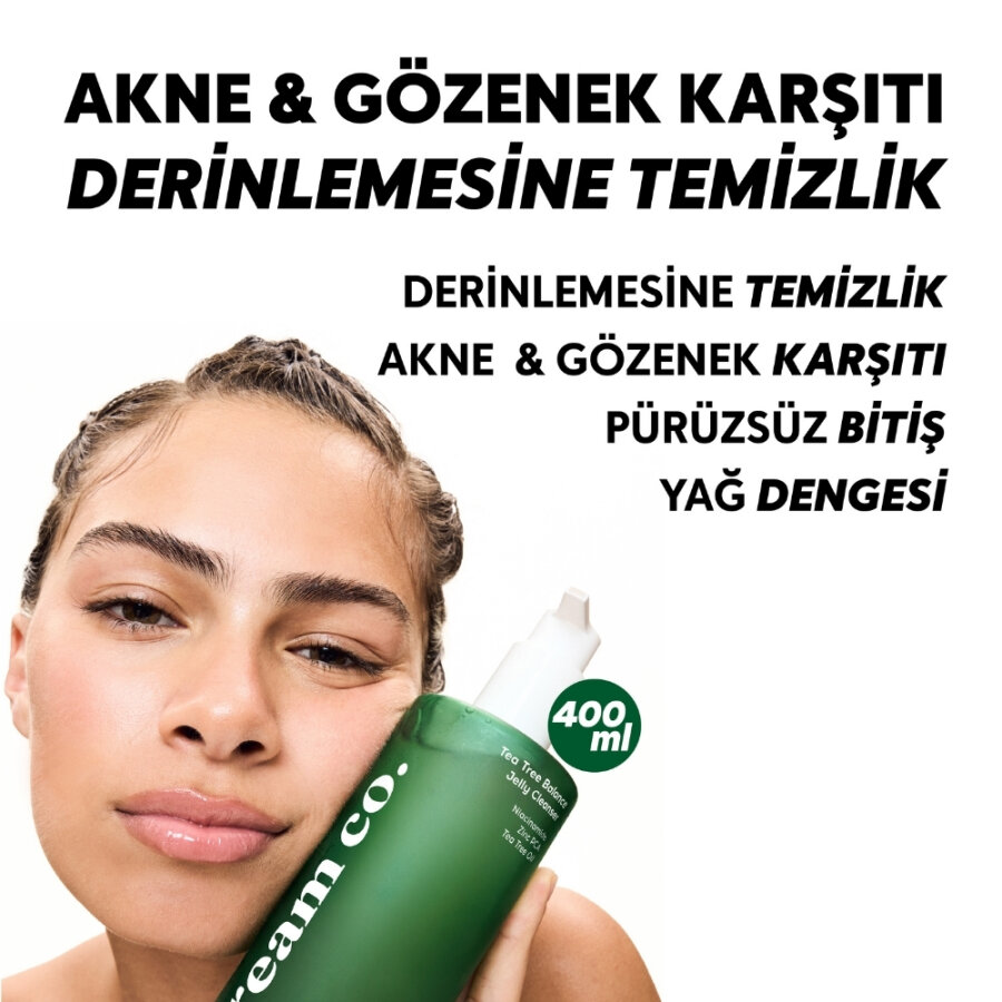 Cream Co. Çay Ağacı Yağı Yüz Temizleme Jeli 400ml