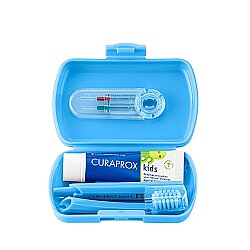 Curaprox Çocuk Seyahat Ağız Bakım Seti Mavi (6-12 Yaş) - Curaprox (1)
