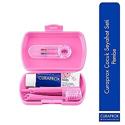Curaprox Çocuk Seyahat Ağız Bakım Seti Pembe (6-12 Yaş) - Curaprox (1)