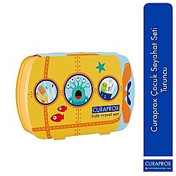 Curaprox Çocuk Seyahat Ağız Bakım Seti Turuncu (6-12 Yaş) - Curaprox