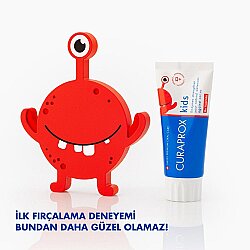 Curaprox Enzycal Kids Çilek Aromalı Florürsüz Çocuk Diş Macunu 60 ml - 4