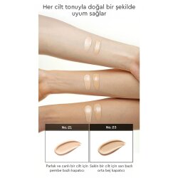 D'Alba Glow Fit Serum Cover Cushion Fondöten 15g SPF50+ PA++++ - No: 21 Açık Ten - 3