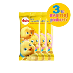 Dalin Islak Cep Mendili 3x15 adet - Dalin
