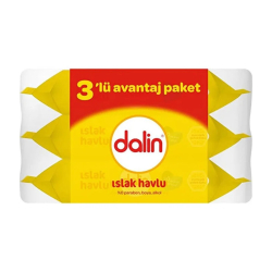 Dalin Islak Pamuk Havlu 3lü Avantaj Paketi - Dalin