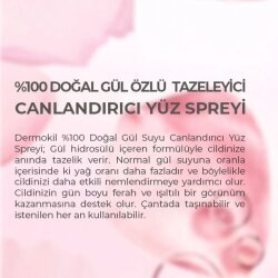 Demokil %100 Doğal Gül Suyu Canlandırıcı Tazeleyici Yüz Spreyi - 3