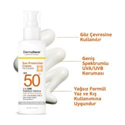 Dermaderm Yüz ve Vücut 3in1 DarkSpot Leke Karşıtı Kremi SPF50+ 100gr