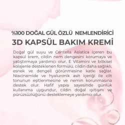 Dermokil %100 Doğal Gül Suyu Canlandırıcı Yenileyici 3D Kapsül Krem 50ml - 6
