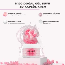 Dermokil %100 Doğal Gül Suyu Canlandırıcı Yenileyici 3D Kapsül Krem 50ml - 8