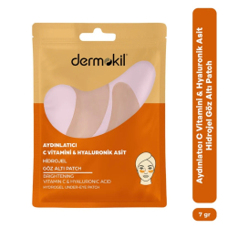 Dermokil Aydınlatıcı C Vitamini & Hayluronik Asit Hidrojel Patch Göz Altı Maskesi - Dermokil
