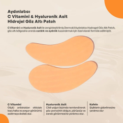 Dermokil Aydınlatıcı C Vitamini & Hayluronik Asit Hidrojel Patch Göz Altı Maskesi - 3