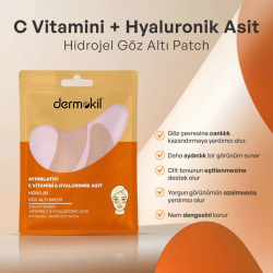 Dermokil Aydınlatıcı C Vitamini & Hayluronik Asit Hidrojel Patch Göz Altı Maskesi - 5