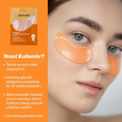 Dermokil Aydınlatıcı C Vitamini & Hayluronik Asit Hidrojel Patch Göz Altı Maskesi - 6