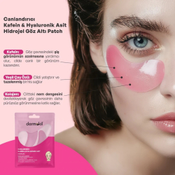Dermokil Canlandırıcı Kafein & Hyaluronik Asit Hidrojel Patch Göz Altı Maskesi - 4