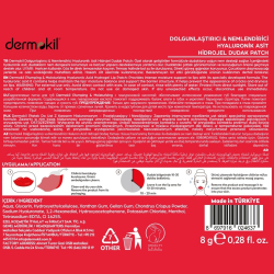  Dermokil Dolgunlaştırıcı Nemlendirici Hyaluronik Asit Hidrojel Patch Dudak Maskesi - Dermokil (1)