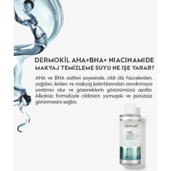 Dermokil Exfoliating Aha+Bha Niacinamide Micellar Makyaj Temizleme Suyu 400ml - 2