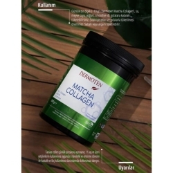 Dermoten Matcha Collagen (Tip I & Tip III Kolajen, Matcha, L-Karnitin) 300gr - 4