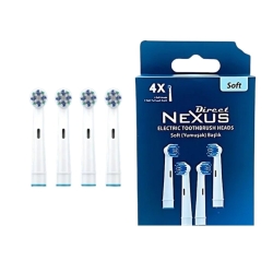 Direct Nexus Elektrikli Diş Fırçası Yedek Başlığı Soft 4`lü - Nexus