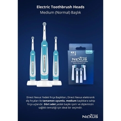 Direct Nexus Elektrikli Diş Fırçası Yedek Başlık 4'lü - Nexus (1)