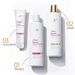 Dove Keratin Uzun Saç Terapisi Kırık Önleyici Krem 150 ml - 3