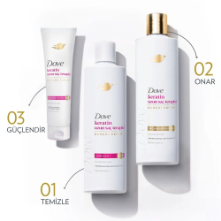 Dove Keratin Uzun Saç Terapisi Şampuan 375 ml - 3