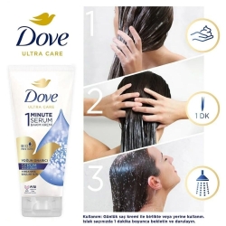 Dove Ultra Care 1 Minute Serum Saç Bakım Kremi Yoğun Onarıcı 170 ml - 8