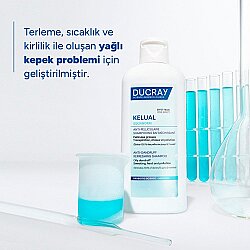 Ducray Kelual Squanorm Kepek Karşıtı & Ferahlatıcı Şampuan 400 ml - 3