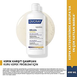 Ducray Kelual Squanorm Kuru Saçlar İçin Kepek Karşıtı Şampuan 400 ml - Ducray