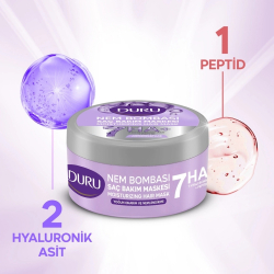 Duru Nem Bombası Yoğun Onarıcı & Nemlendirici Saç Bakım Maskesi 200 ml - Duru (1)