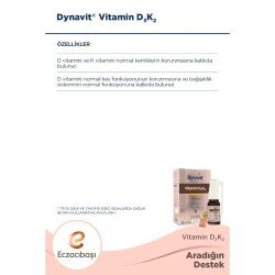 Dynavit Vitamin D3K2 Takviye Edici Gıda Sprey 10ml - 2