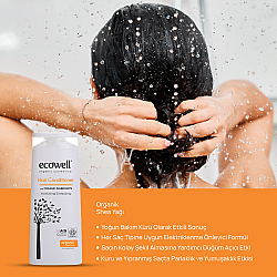 Ecowell Organic Hair Conditioner 300ml - Organik Saç Bakım Kremi - Ecowell (1)