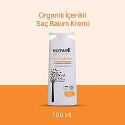 Ecowell Organic Hair Conditioner 300ml - Organik Saç Bakım Kremi - Ecowell