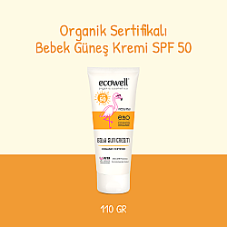 Ecowell Organik Bebek Güneş Kremi SPF50 110gr - Ecowell