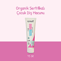Ecowell Florürsüz Organik Çocuk Diş Macunu 75gr - Ecowell