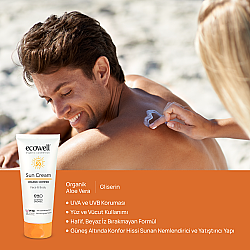 Ecowell Organik Güneş Kremi SPF50 110gr - Ecowell (1)