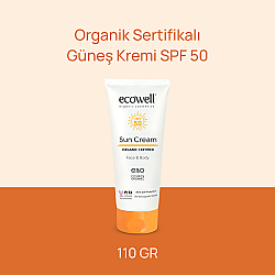 Ecowell Organik Güneş Kremi SPF50 110gr - Ecowell