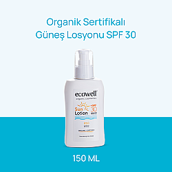 Ecowell Organik Güneş Losyonu SPF 30 150ml - Ecowell