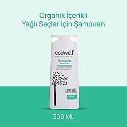 Ecowell Organik Yağlı Saçlara Özel Bakım Şampuanı 300ml - Ecowell