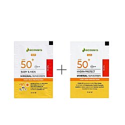 Ecowera Bebek & Çocuk + Yüz & Vücut Mineral Güneş Kremi Tester - Deneme Boyu