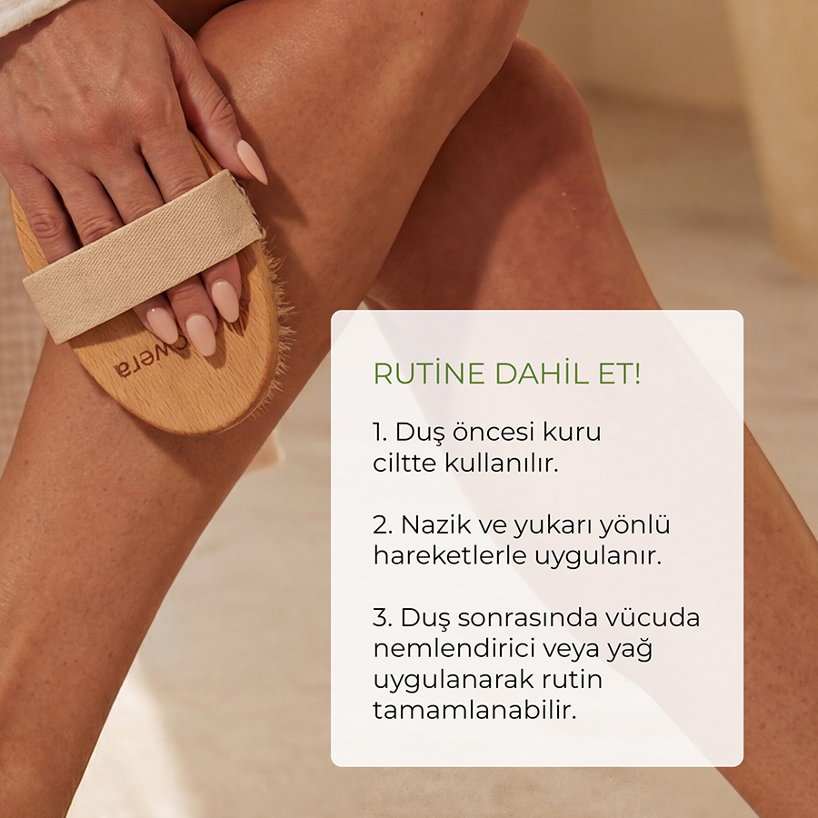 Ecowera Doğal At Kılı Selülit ve Vücut Fırçası - 5