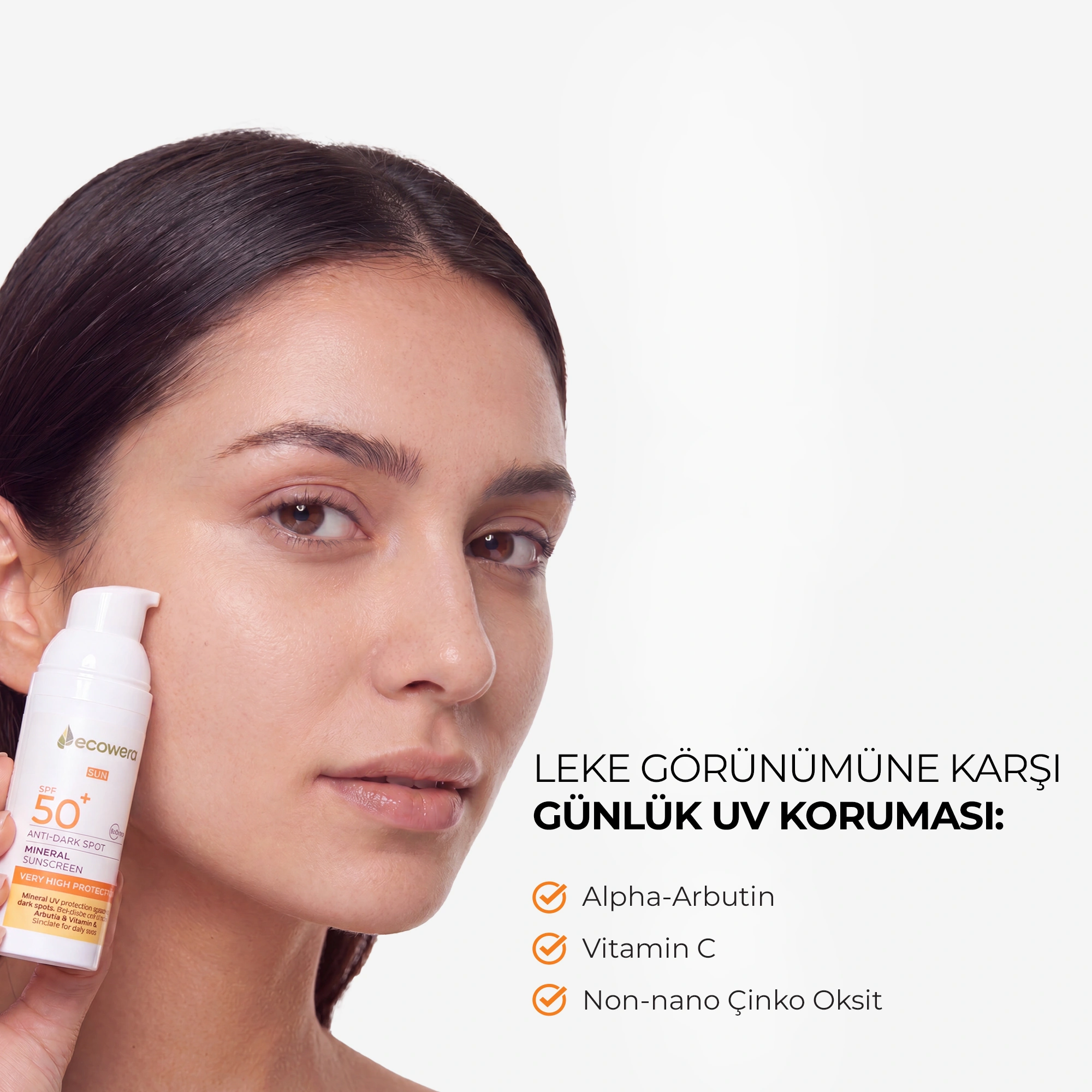 Ecowera SPF50+ Anti-Dark Spot Mineral Güneş Kremi 50 ml - Ecowera (1)