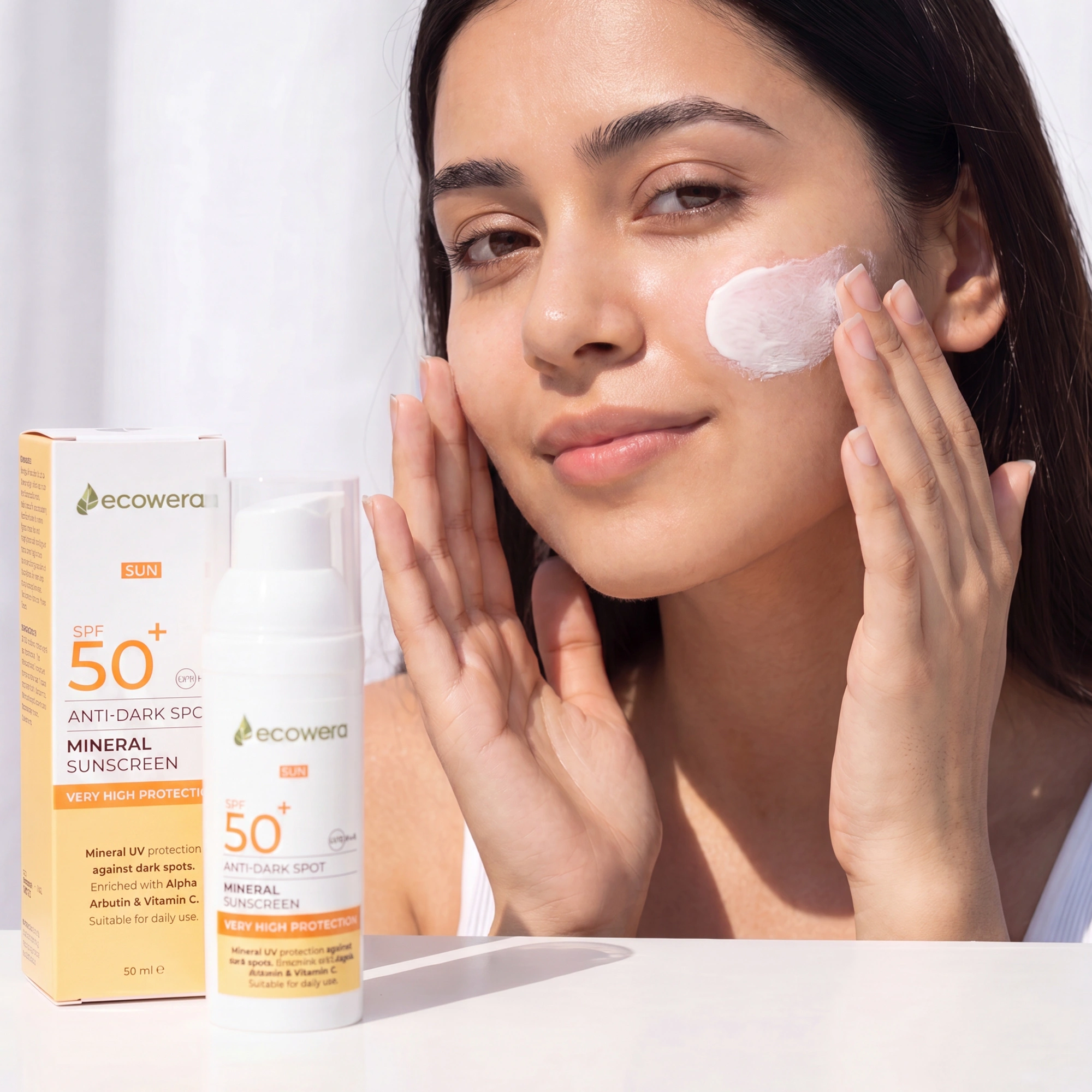 Ecowera SPF50+ Anti-Dark Spot Mineral Güneş Kremi 50 ml - 7