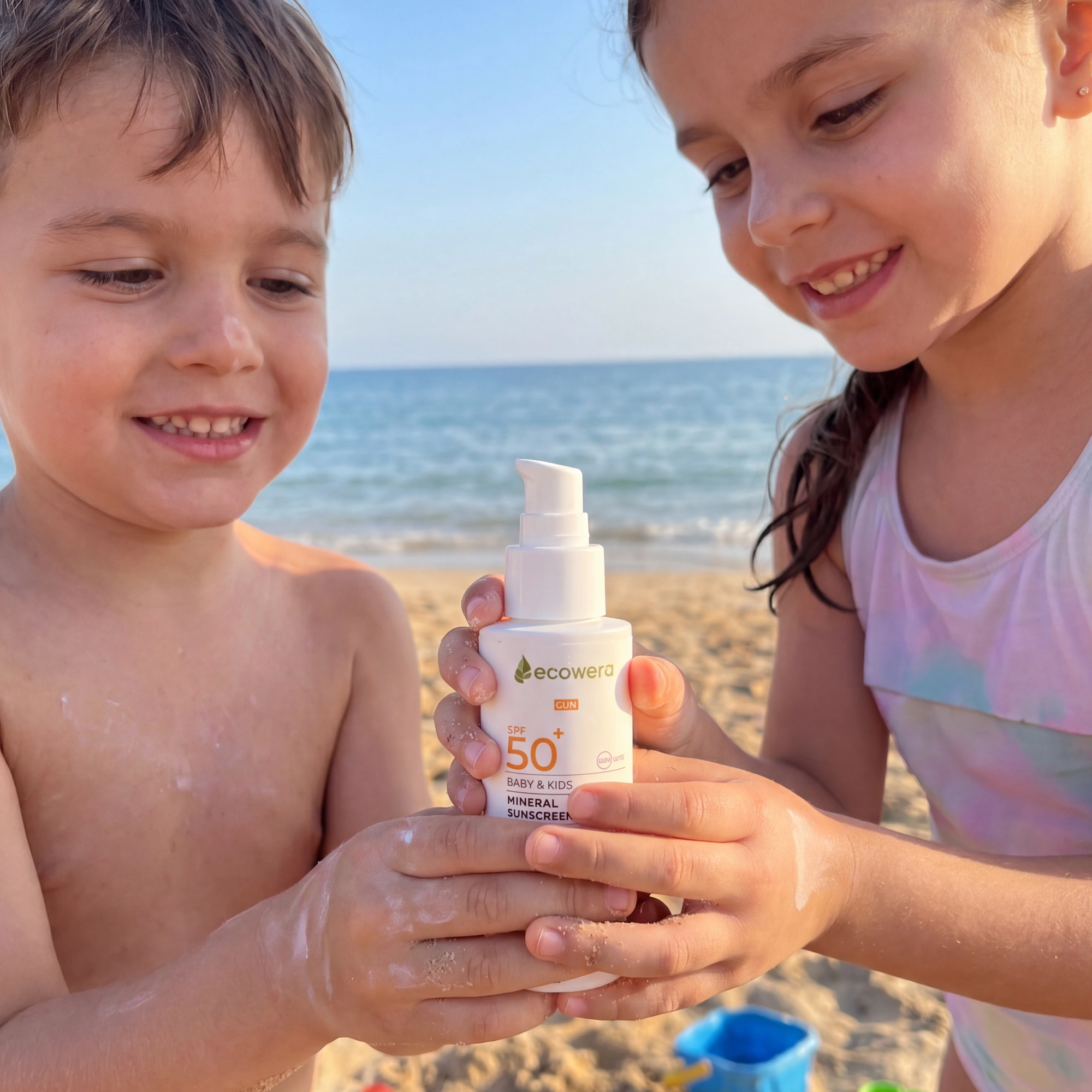 Ecowera SPF50+ Baby&Kids Mineral Güneş Kremi 100 ml - 7